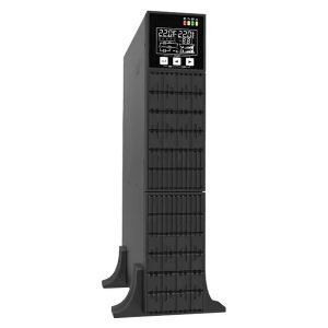 GBC RT-1K 1.0KVA UPS, Online, LCD Display, Rackmount, 6*IEC C13 Output, Black