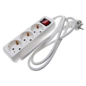 GBC 22057800 SCHUKO Power Strip, 1.5m, Female
