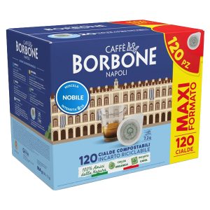 CAFFEBORBONE Miscela Nobile Blu ESE Pods, Accessory for Coffee Machine