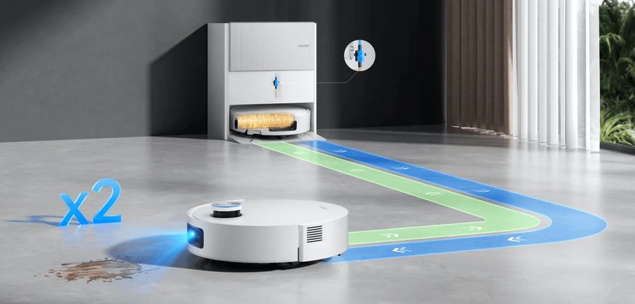 dreame aqua10 ultra roller complete wet & dry 30,000pa robot vacuum cleaner