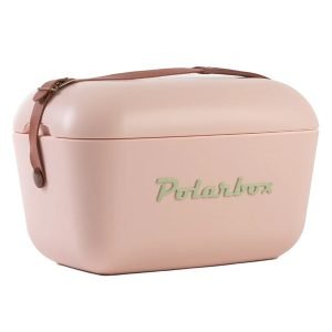 POLARBOX Classic 12Ltr Hard Cooler, Leather Strap, Nude, H24.3xW39.3xD25.9 cm