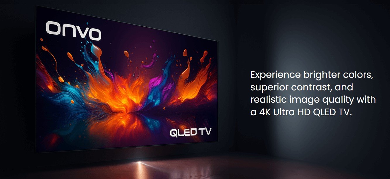ONVO 55VQ90F3UA 55'' 4K Ultra HD Android QLED TV 7 onvo 55vq90f3ua 55'' 4k ultra hd android qled tv