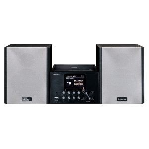 LENCO MC-250BK  Sound System, DAB+, Bluetooth, FM Radio/Internet Radio/USB, Black