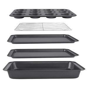 ROYALTYLINE 5RB 5pc Set Aluminum Cookware