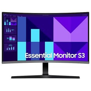 SAMSUNG S39GD 32'' Full HD LED Monitor, VA-Panel, 100Hz, Curved, 4ms, VGA/HDMI, with Speakers, Black, H52.5xW71.6xD26.0 cm
