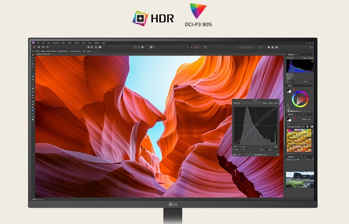 lg 32u720a-b 31.5" 4k ultra hd va-panel office monitor