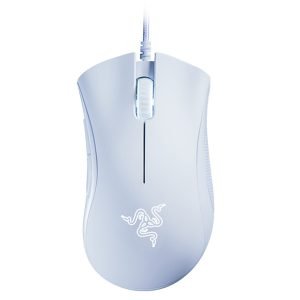 RAZER DeathAdder Essential Wired Gaming Mouse, 5*Buttons, Ergonomic, Optical, Green LED backlight, 6400 DPI, White