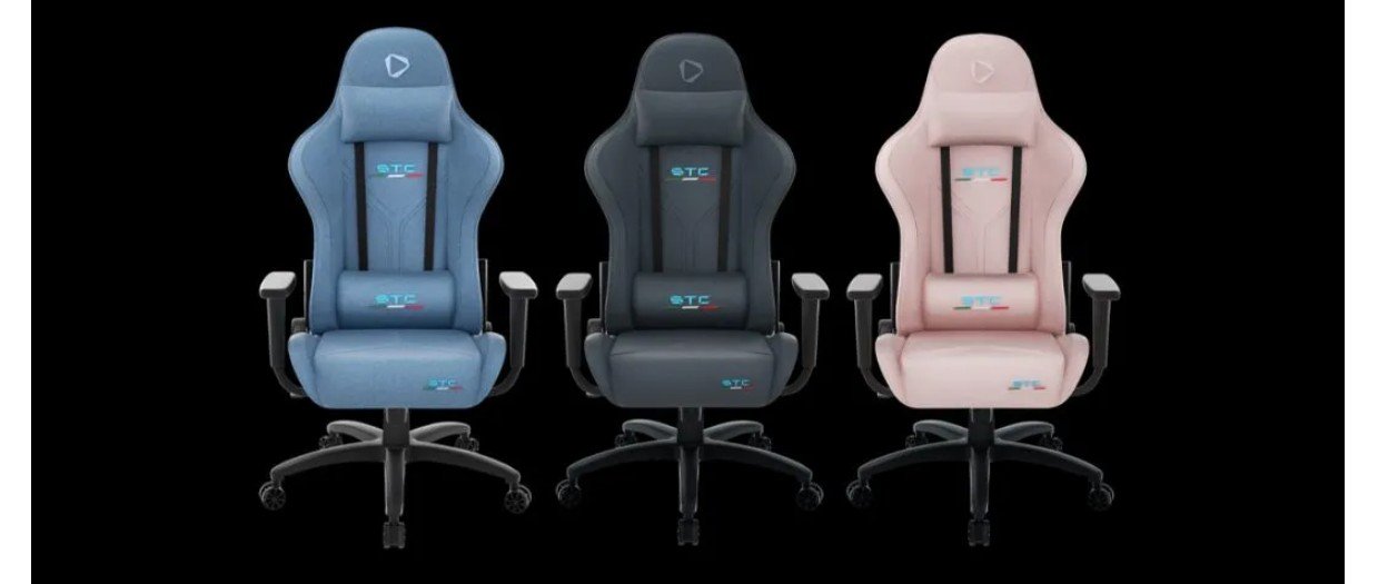 onex stc tribute gaming chair, fabric, pink