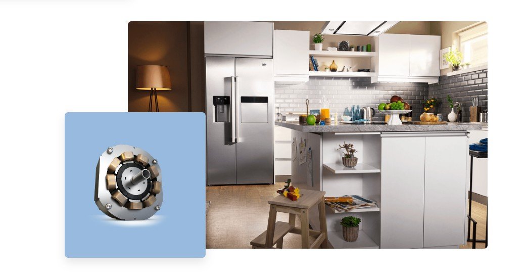beko gn1426240zdxn 565ltr american-style free-standing fridge-freezer