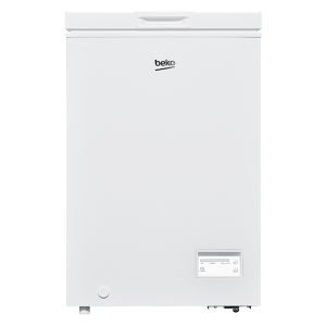 BEKO CF100EWN 99Ltr Chest-Freezer, Free-Standing, Static cooling, F(new), White, H84.5xW54.5xD54.5 cm