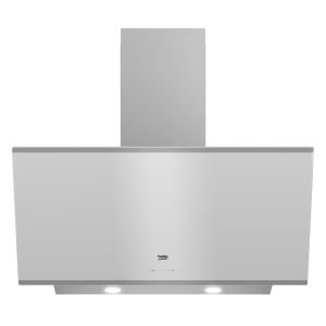 BEKO HCA93641WH 632m3/h Wall Mounted Hood, 67db, 3*Speed, LED Lighting, A, Silver, H49.5xW90.0xD51.0 cm