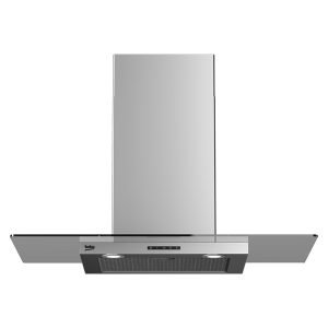BEKO HCF91531X 608m3/h Wall Mounted Hood, 66db, 4*Speed, LED Lighting, C, Silver, H66.0xW60.0xD50.0 cm