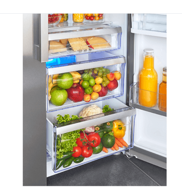 beko b1rcne404xb 355ltr free-standing fridge-freezer