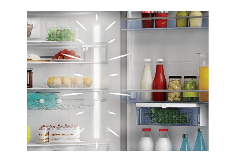 beko b1rcne404w 355ltr free-standing fridge-freezer