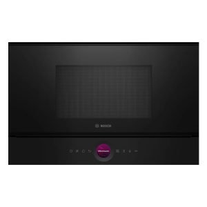 BOSCH BFL7221B1 Series 8 21Ltr Built-in Microwave Oven, 900W, Digital control, LED display, Electronic timer, Black, H38.2xW59.4xD29.8 cm, 5 Year Warranty, 4242005319985