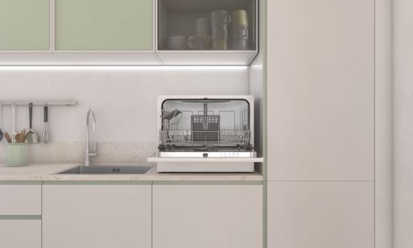 candy cp6e51ls 6 sets on-counter 5 programs dishwasher