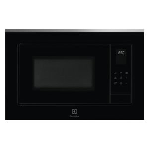 ELECTROLUX LMS4253TMX 25Ltr Built-in Microwave Oven, 900W, Grill, Digital control, LED display, Electronic timer, 1000W Grill, Black, H38.8xW59.5xD37.7 cm