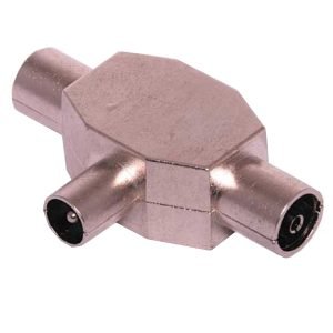FLEXICON Coaxial Video Splitter, 1.75 Ohms Metal, Bronze