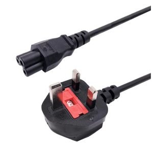 FLEXICON 270035 UK Power Cable, Female, 1.8m, IEC C5/6, for Laptop/Notebook