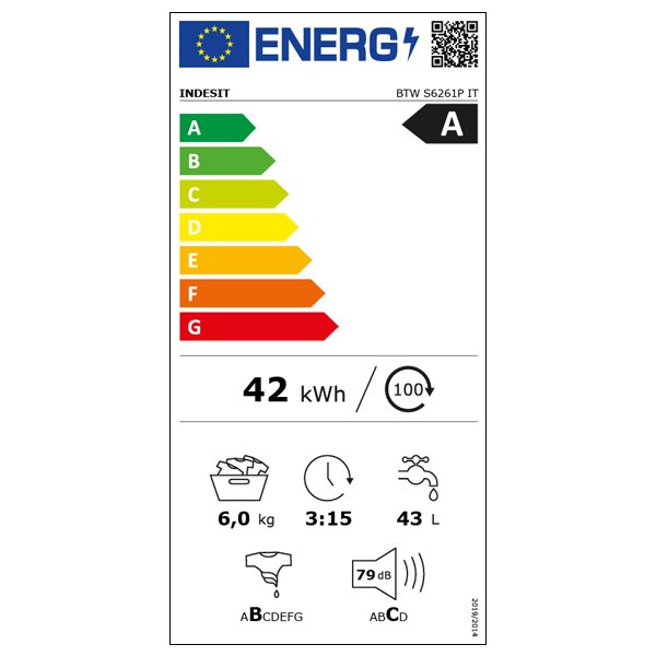 INDESIT BTWS6261PIT 6kg 1200rpm Free-Standing Washing Machine 9 indesit btws6261pit 6kg 1200rpm free-standing washing machine - image 5
