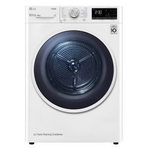 LG RH80V9AVHN 8kg Heat Pump Free-Standing Tumble Dryer