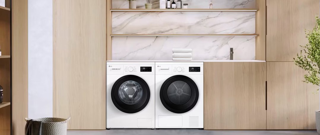 lg rna1008nwk 8kg heat pump free-standing tumble dryer