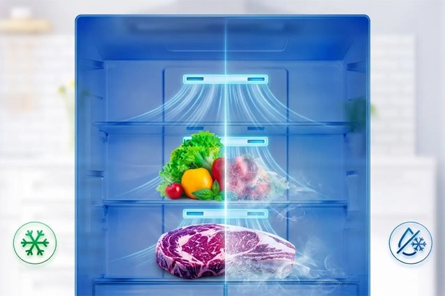 mivar mvsb-520t92gb 505ltr american-style free-standing fridge-freezer