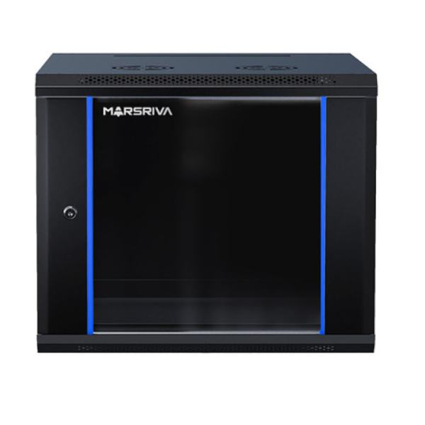 MARSRIVA WS6609 9U Wall-Mount 19'' Data Cabinet 1 marsriva ws6609 9u wall-mount 19'' data cabinet