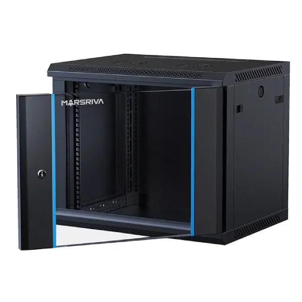 MARSRIVA WS6609 9U Wall-Mount 19'' Data Cabinet 2 marsriva ws6609 9u wall-mount 19'' data cabinet - image 2