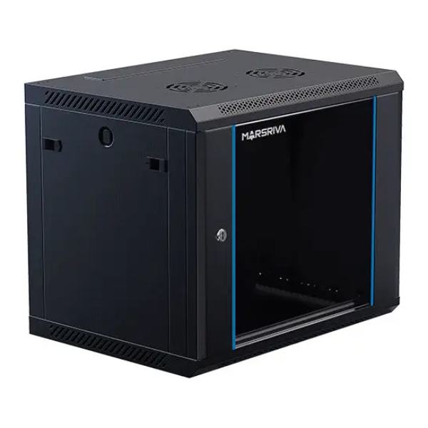 MARSRIVA WS6609 9U Wall-Mount 19'' Data Cabinet 3 marsriva ws6609 9u wall-mount 19'' data cabinet - image 3