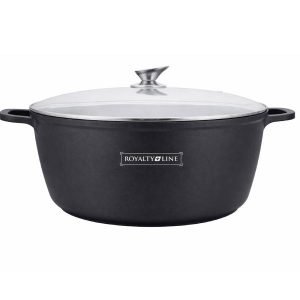 ROYALTYLINE BS44ML 44cm Casserole Pot Cast Aluminum Cookware